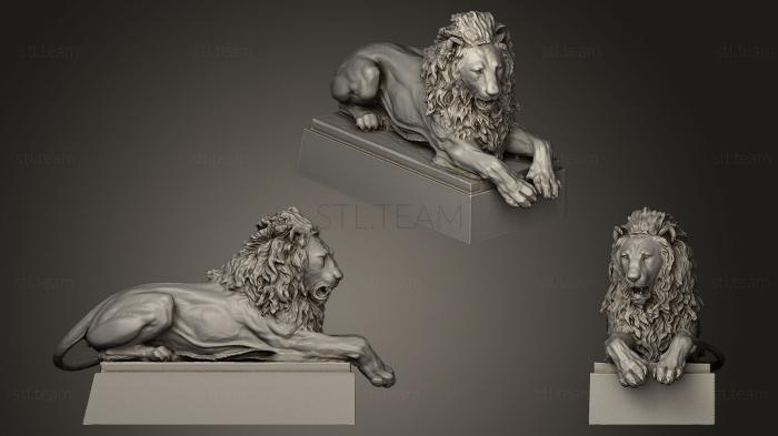 Статуэтки львы тигры сфинксы Lion statue_2